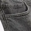 Orta bel, düz paça jean