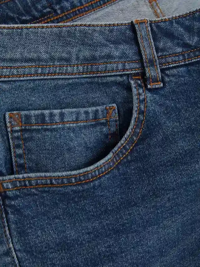 Orta bel, düz paça jean Orta bel, düz paça jean