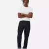 Orta bel, düz paça jean pantolon Orta bel, düz paça jean pantolon