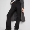 Orta bel pamuklu bootcut jeanler Orta bel pamuklu bootcut jeanler
