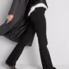 Orta bel pamuklu bootcut jeanler Orta bel pamuklu bootcut jeanler