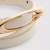 Oval tokalı ince kemer