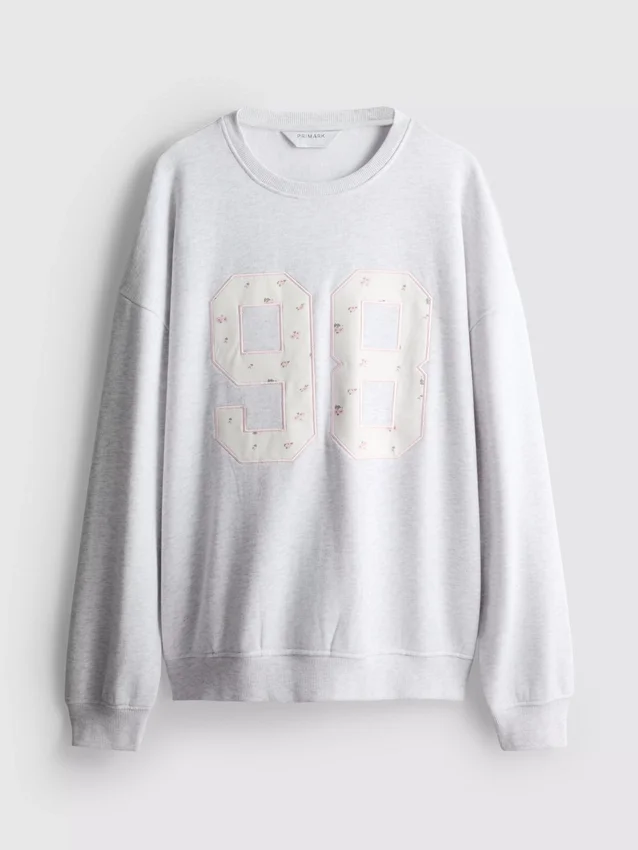 Oversize 98 ditsy çiçek desenli sweatshirt Oversize 98 ditsy çiçek desenli sweatshirt