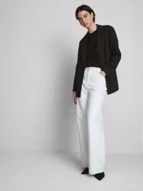 Oversize tek sıra düğmeli blazer