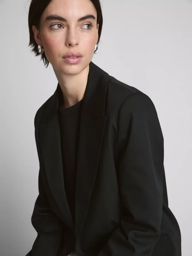 Oversize tek sıra düğmeli blazer Oversize tek sıra düğmeli blazer