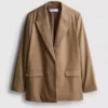 Oversize tek sıra düğmeli blazer Oversize tek sıra düğmeli blazer