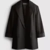 Oversize tek sıra düğmeli blazer Oversize tek sıra düğmeli blazer