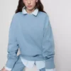 Oversized, omuzları düşmüş sweatshirt Oversized, omuzları düşmüş sweatshirt