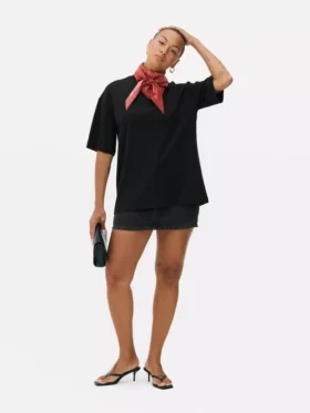 Oversized temel jarse tişört