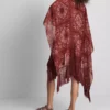 Paisley desenli püsküllü pelerin Paisley desenli püsküllü pelerin