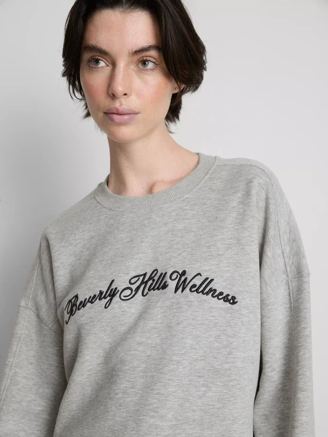 Pamuk ağırlıklı Beverly Hills sweatshirt Pamuk ağırlıklı Beverly Hills sweatshirt