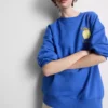 Pamuk ağırlıklı, bol kesim limon rengi sweatshirt Pamuk ağırlıklı, bol kesim limon rengi sweatshirt