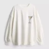 Pamuk ağırlıklı grafik desenli martini sweatshirt Pamuk ağırlıklı grafik desenli martini sweatshirt
