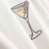 Pamuk ağırlıklı grafik desenli martini sweatshirt Pamuk ağırlıklı grafik desenli martini sweatshirt