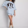Pamuk ağırlıklı NYC sarkık kollu sweatshirt Pamuk ağırlıklı NYC sarkık kollu sweatshirt