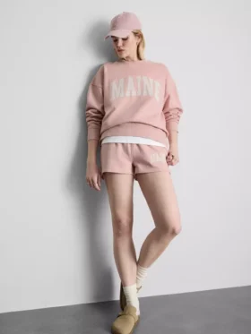 Pamuk ağırlıklı oversize Maine sweatshirt