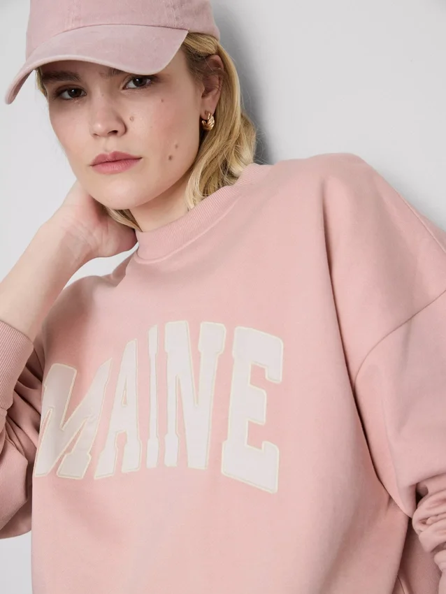 Pamuk ağırlıklı oversize Maine sweatshirt Pamuk ağırlıklı oversize Maine sweatshirt