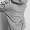 Pamuk karışımlı desenli kapüşonlu sweatshirt Pamuk karışımlı desenli kapüşonlu sweatshirt