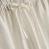 Pamuk karışımlı geniş paça pantolon Pamuk karışımlı geniş paça pantolon