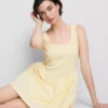 Pamuk karışımlı korse mini elbise Pamuk karışımlı korse mini elbise