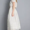 Pamuklu broderie midi etek Pamuklu broderie midi etek