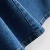 Pamuklu denim A kesim mini elbise Pamuklu denim A kesim mini elbise