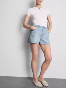 Pamuklu denim A kesim şort