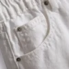 Pamuklu denim A kesim şort Pamuklu denim A kesim şort