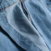 Pamuklu denim asimetrik sargılı etek-şort Pamuklu denim asimetrik sargılı etek-şort