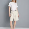 Pamuklu denim bermuda şortlar Pamuklu denim bermuda şortlar