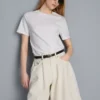 Pamuklu denim bermuda şortlar Pamuklu denim bermuda şortlar