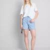 Pamuklu denim bermuda şortlar Pamuklu denim bermuda şortlar