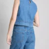 Pamuklu denim bermuda şortlar Pamuklu denim bermuda şortlar