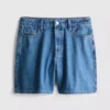Pamuklu denim bermuda şortlar Pamuklu denim bermuda şortlar