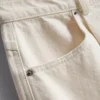 Pamuklu denim bermuda şortlar Pamuklu denim bermuda şortlar