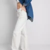 Pamuklu denim düz paça Jean Pamuklu denim düz paça Jean