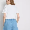 Pamuklu denim eşofman şortu Pamuklu denim eşofman şortu