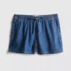 Pamuklu denim eşofman şortu Pamuklu denim eşofman şortu