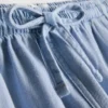 Pamuklu denim eşofman şortu Pamuklu denim eşofman şortu