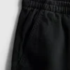 Pamuklu denim eşofman şortu Pamuklu denim eşofman şortu