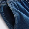 Pamuklu denim eşofman şortu Pamuklu denim eşofman şortu