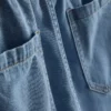 Pamuklu denim eşofman şortu Pamuklu denim eşofman şortu