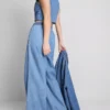 Pamuklu denim geniş paça eşofman altı Pamuklu denim geniş paça eşofman altı