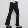 Pamuklu denim geniş paça orta bel jean Pamuklu denim geniş paça orta bel jean
