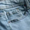 Pamuklu denim geniş paça orta bel jean Pamuklu denim geniş paça orta bel jean