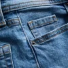 Pamuklu denim geniş paça orta bel jean Pamuklu denim geniş paça orta bel jean