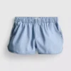 Pamuklu denim koşu şortu Pamuklu denim koşu şortu