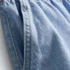 Pamuklu denim koşu şortu Pamuklu denim koşu şortu