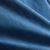 Pamuklu denim kısa fırfırlı kolsuz üst Pamuklu denim kısa fırfırlı kolsuz üst