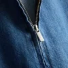 Pamuklu denim mini düz kesim elbise Pamuklu denim mini düz kesim elbise